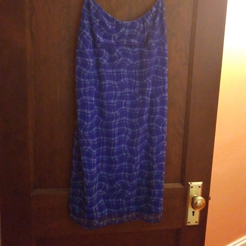 Blue mini dress